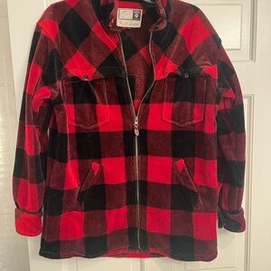 Vintage 90s Lauren Ralph Lauren Women’s Buffalo Plaid Full Zip Jacket Small